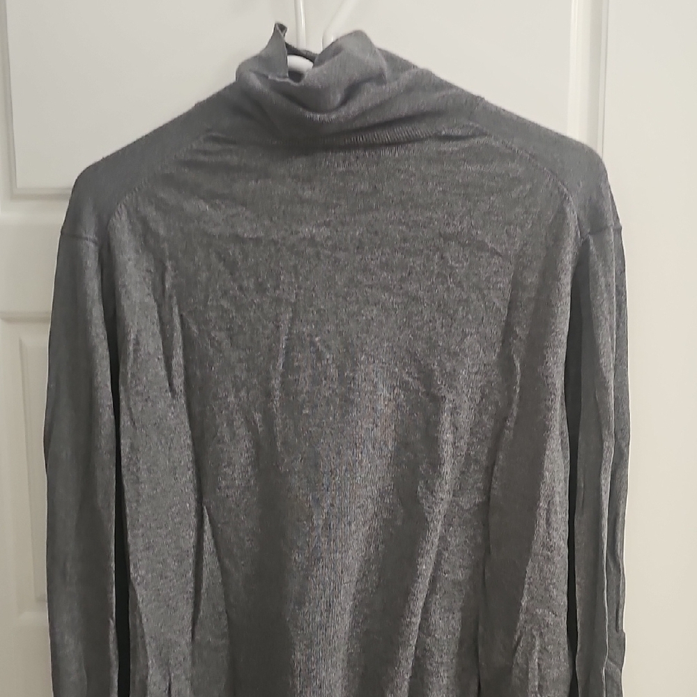 Massimo Charcoal Gray Turtleneck Shirt